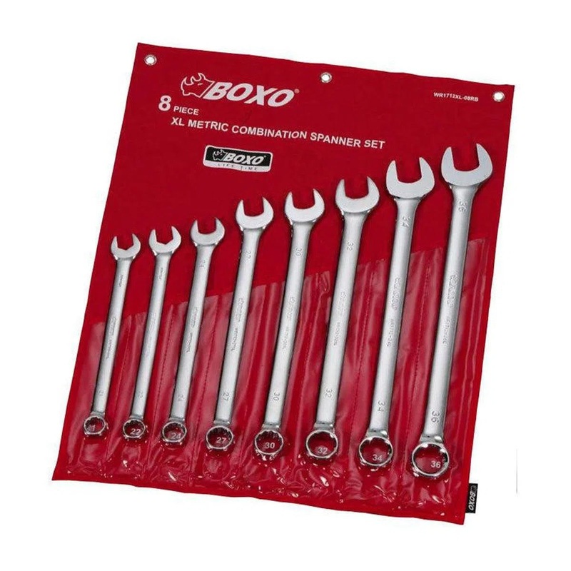 8-Piece Metric XL Combination Wrench Set, Roll Up