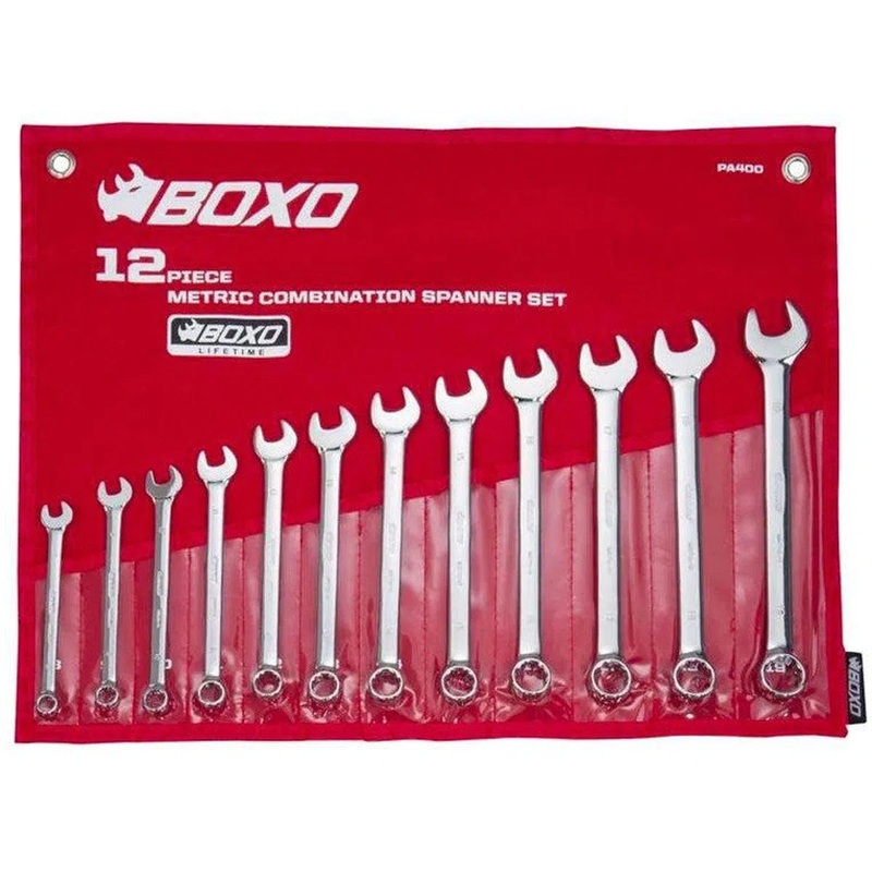 12-Piece Metric Combination Wrench Set (8-19mm)
