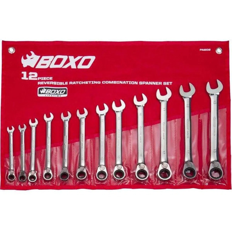 12-Piece Roll Up Reversible Ratcheting Wrench Set