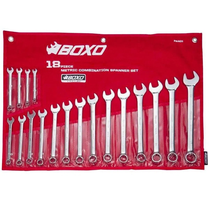 18-Piece Metric Combination Wrench Set (6-24mm)
