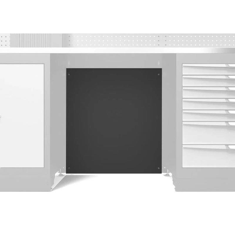 34" Roller Cabinet Back Panel, Dark Grey