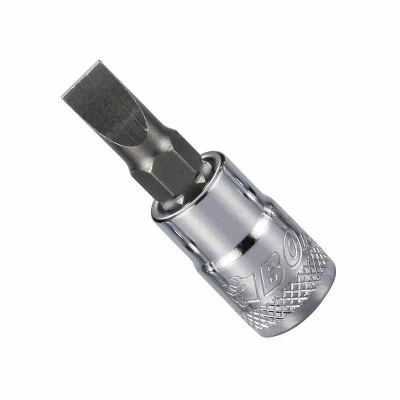 4MM 1/4" Drive Slotted Bit Socket