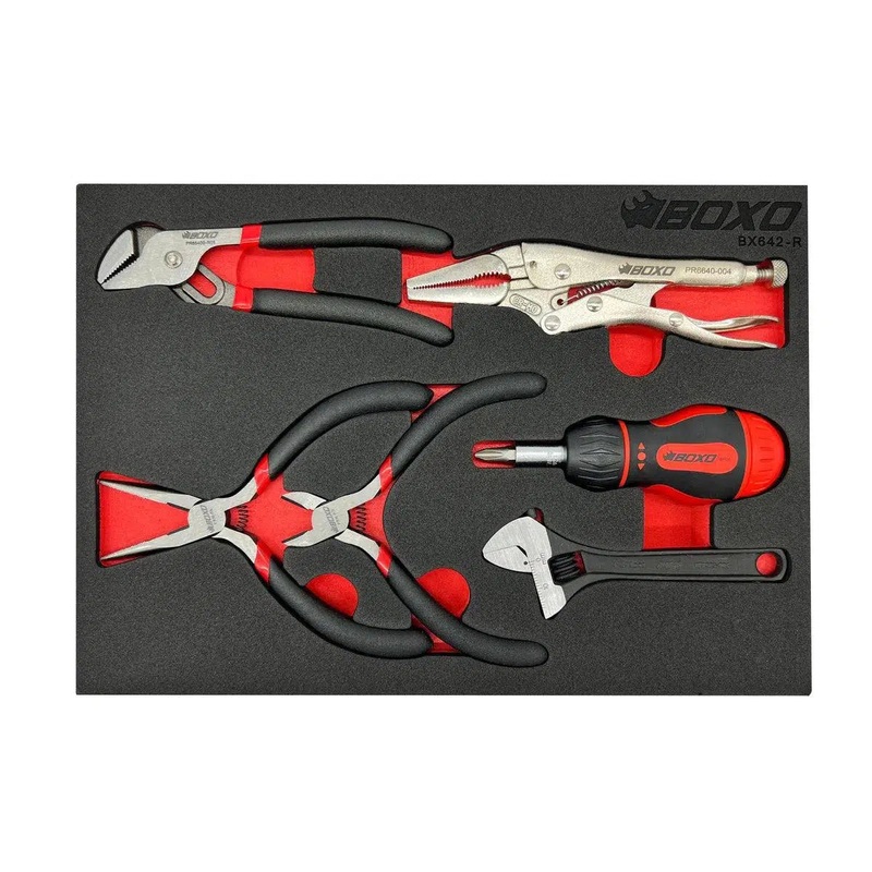 13-Piece Precision Mini Pliers, Wrench & Stubby Ratchet Screwdriver Set | 2/9th EVA Foam