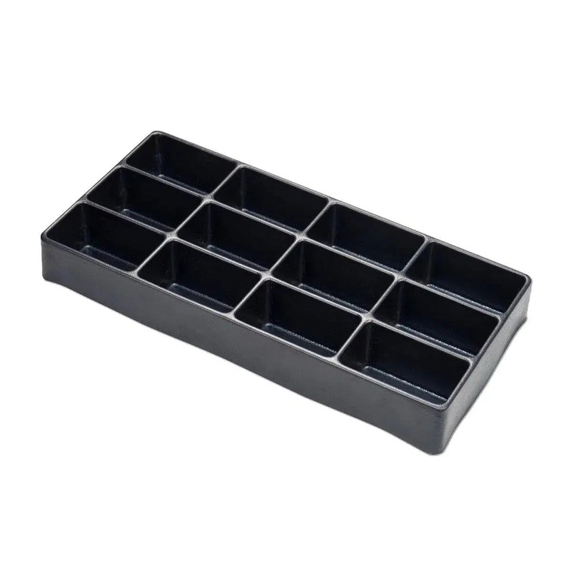 16" Universal, 12-Section Deep Drawer Plastic Divider