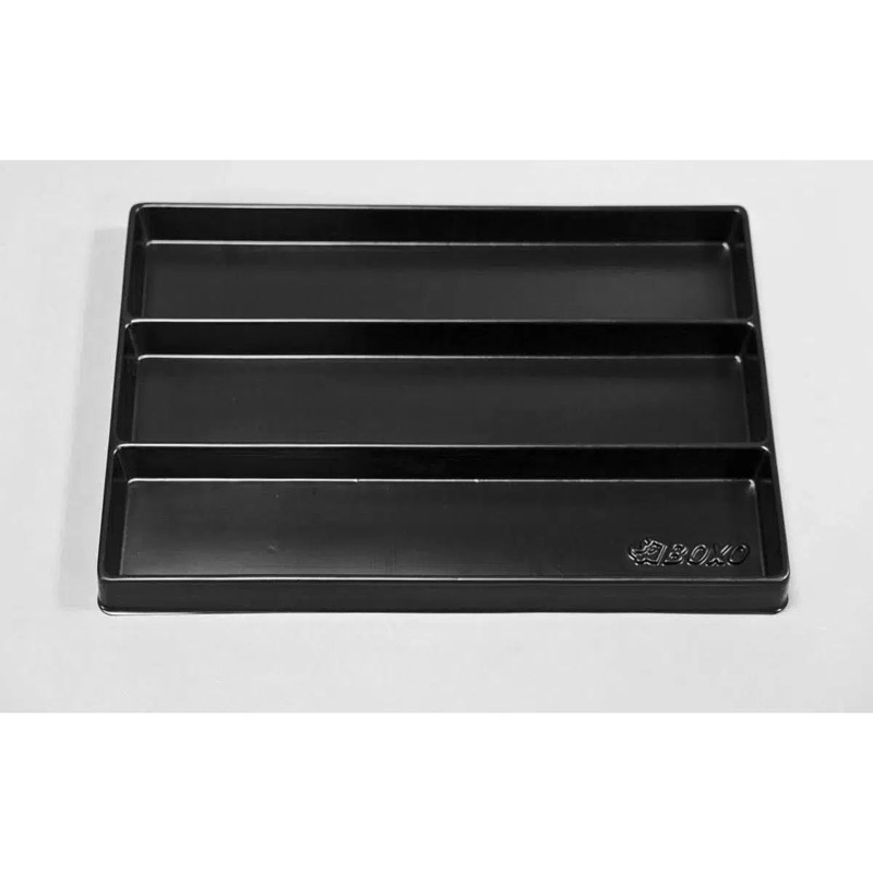 16" Universal, 3-Section Deep Drawer Plastic Tray