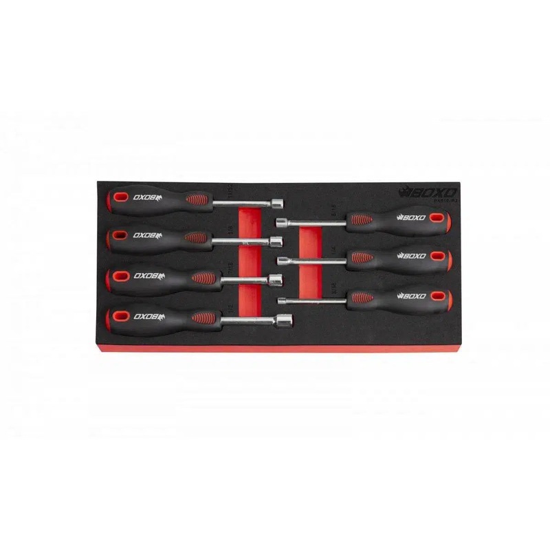 7-Piece SAE Nut Driver Set with Hollow Shank | 1/3rd EVA Foam