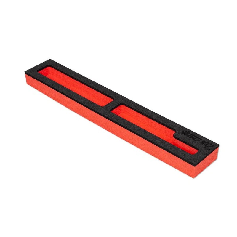EVA Foam Two Compartment Drawer Filler, Empty Filler (16" W x 2-1/4" D x 1-1/4" H)