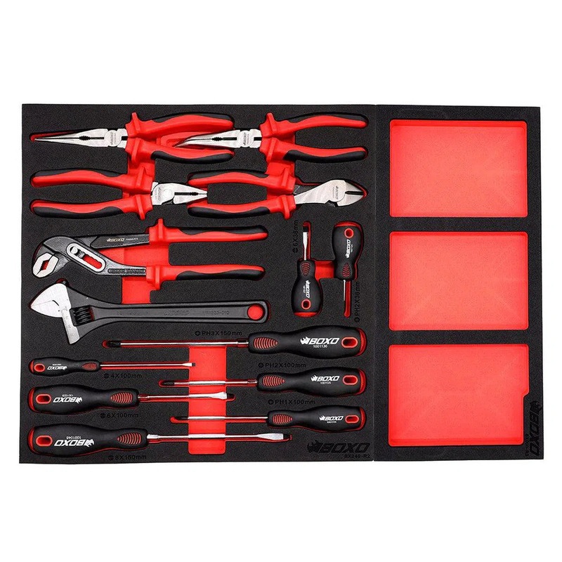 14-Piece Screwdriver & Plier Set | 3/3rd EVA Foam