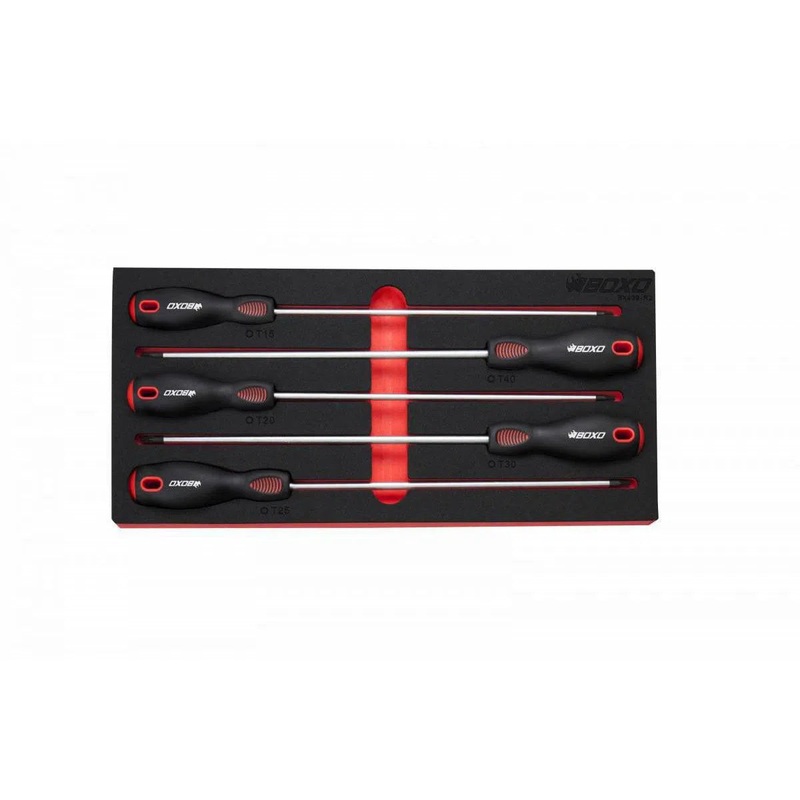 5-Piece Long Reach Torx Screwdriver Set | 1/3rd EVA Foam