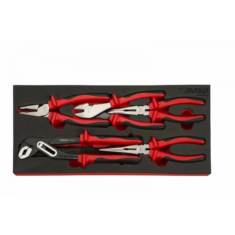 6-Piece Pliers & Adjustable Wrench Set | 1/3rd EVA Foam