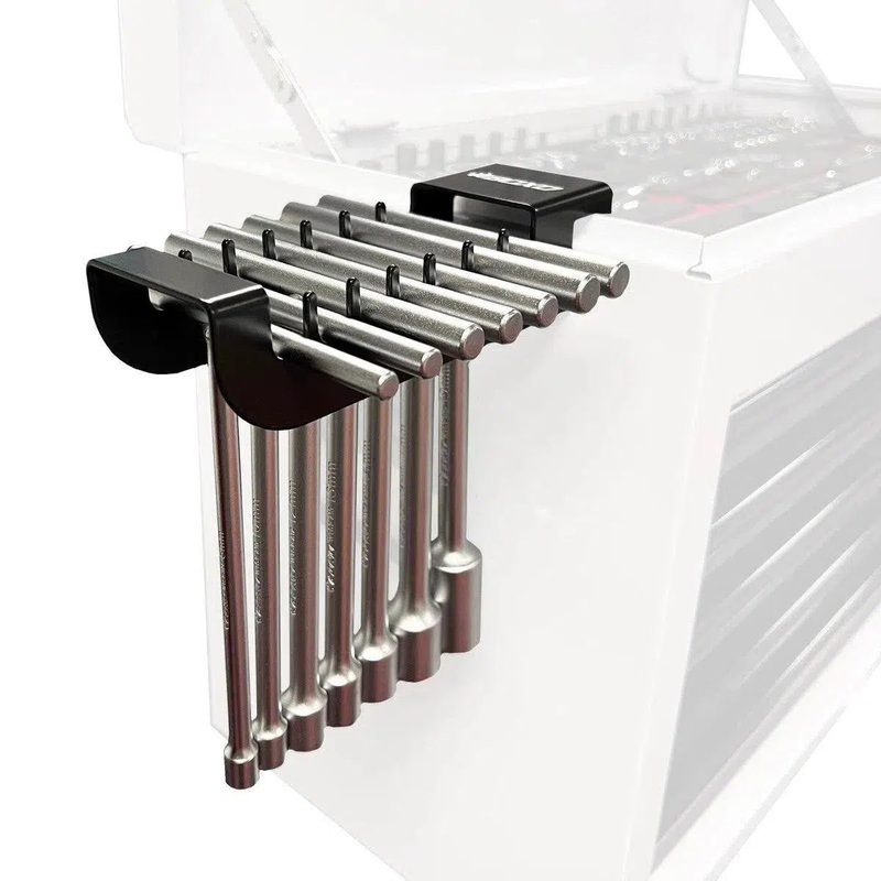 7-Piece Short T-Handle Socket Wrench Set with Holder Rack For Hand Carry Box