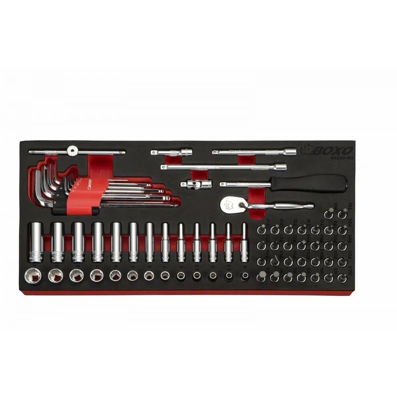 72-Piece 1/4" Drive Metric 12-Point Socket Set | 1/3rd EVA Foam