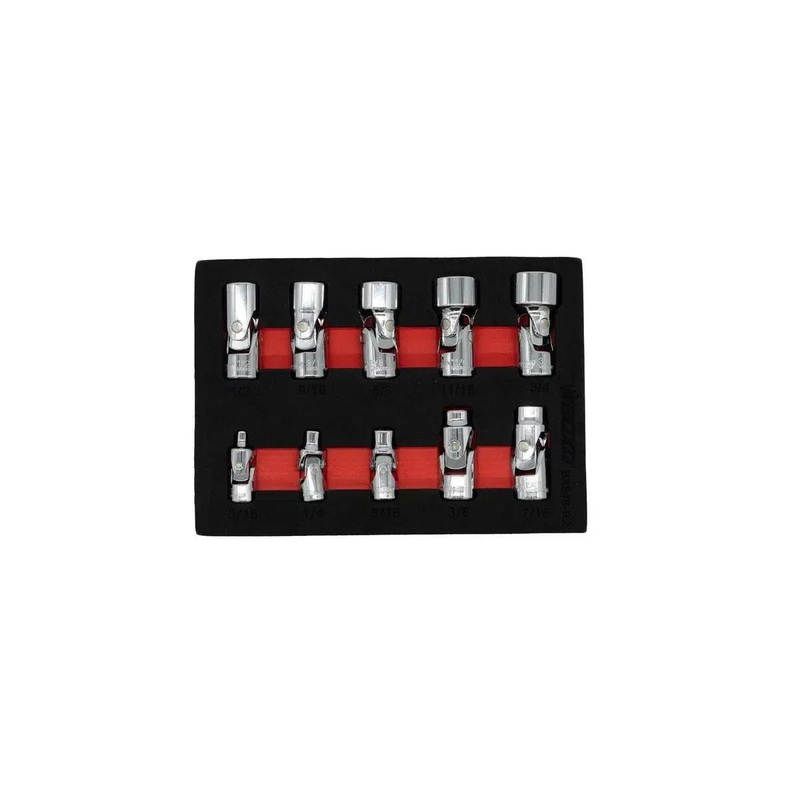 10-piece 1/4 Drive & 3/8 Drive 6-point SAE Universal Socket Set
