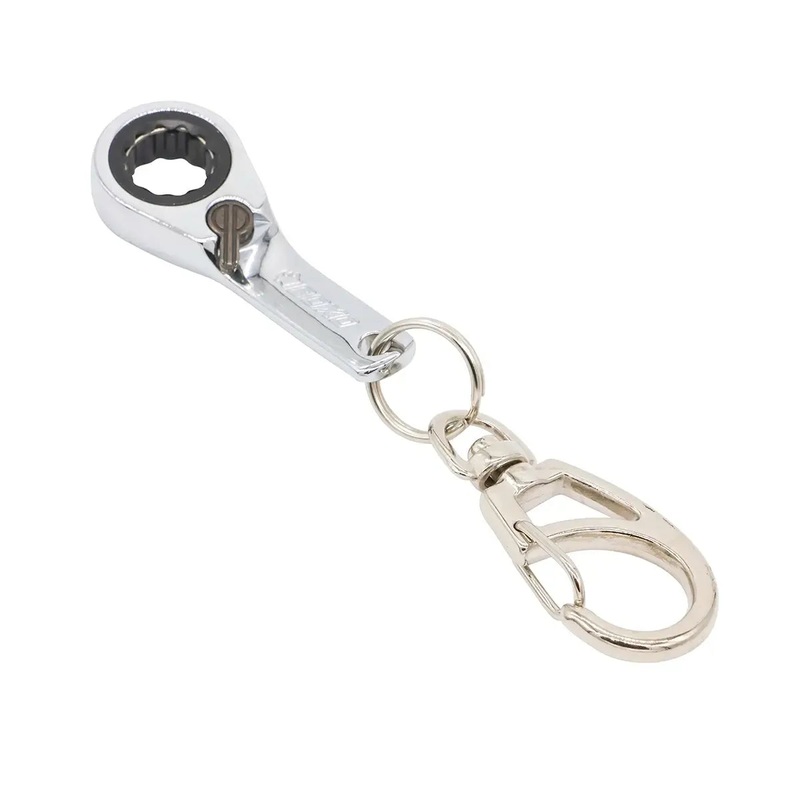 10mm Ring Stop Reversible Ratcheting Wrench Keychain