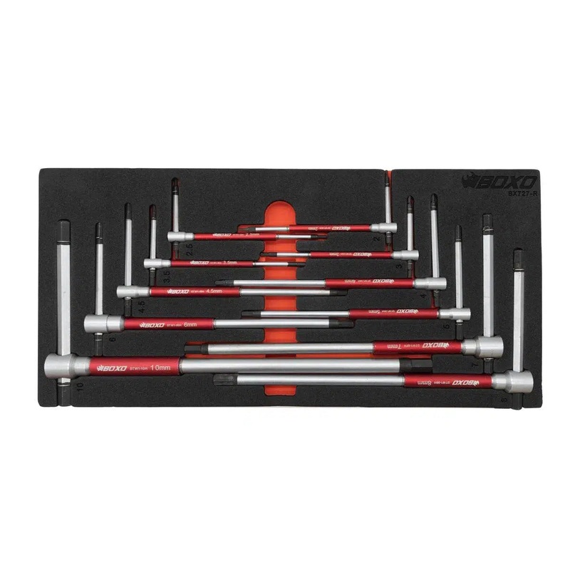 11-Piece 3-Way Metric Socket T-Handle Wrench Set | 1/3rd EVA Foam