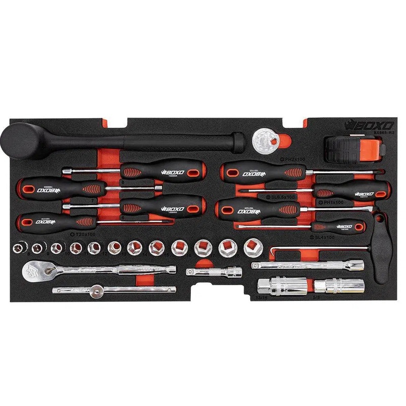 69-Piece Karting Tool Set for 3-Drawer Hand Carry Box