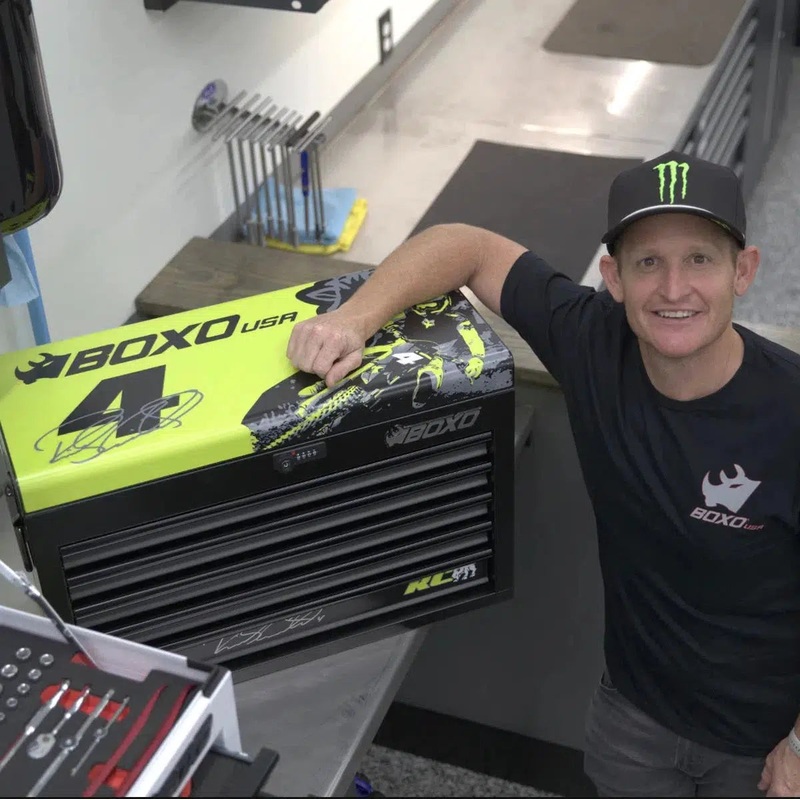 MotoBox | New Ricky Carmichael 26" 5-Drawer Portable Tool Box with 103-Piece Metric Motorcycle Tool Set