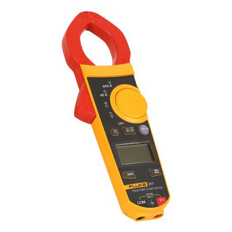 FLUKE 600 AMP TRUE RMS AC DC DIGITAL CLAMP METER WITH BACKLIGHT FLUKE 317