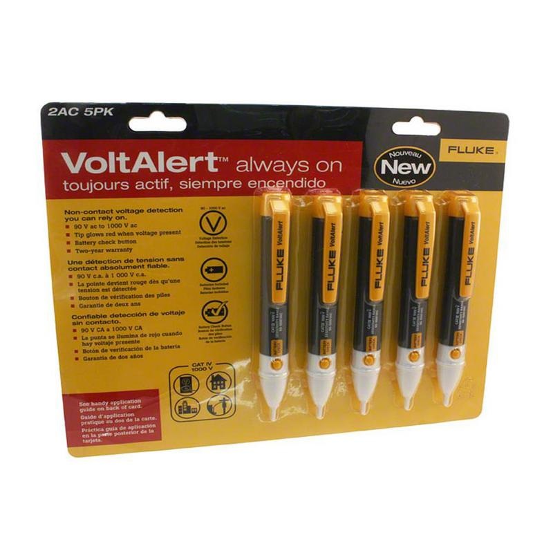 FLUKE VOLT ALERT 90 1000V 5 PACK ENG C FRN SPN FLK2AC 90 1000V5PK