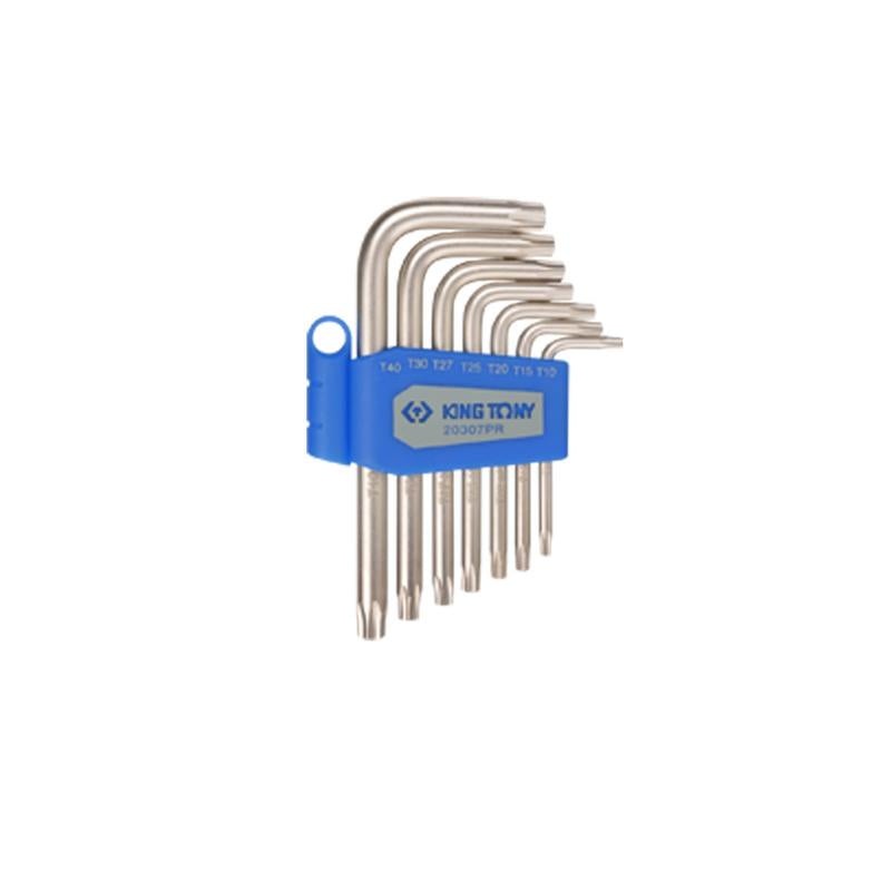 KINGTONY TORX/STAR L-WRENCHES ALLENKEY SET T10  T40(7 PC) SNCM-V
