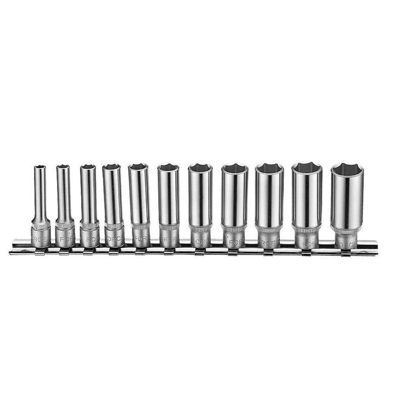 FORCE 1/4 INCH DEEP SOCKET SET