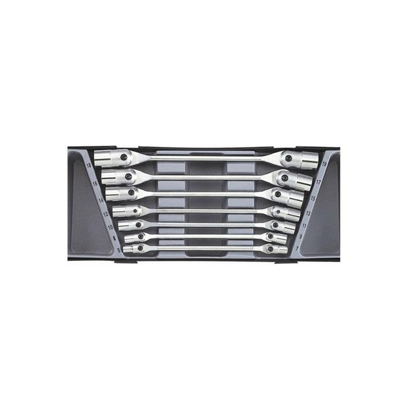 FORCE 7PCS HINGED SOCKET WRENCH SET 5074