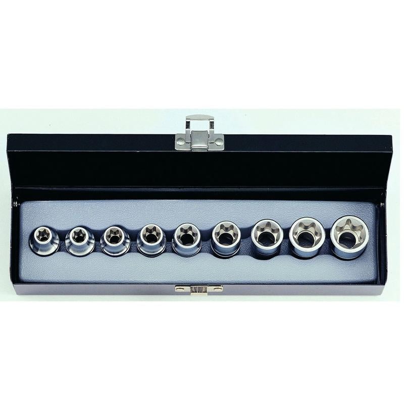 FORCE 9PCS STAR SOCKET BIT SET 4093