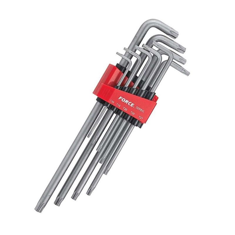 FORCE 9PCS STAR TAMPER PROOF EXTRA LONG KEY SET 5098XLT