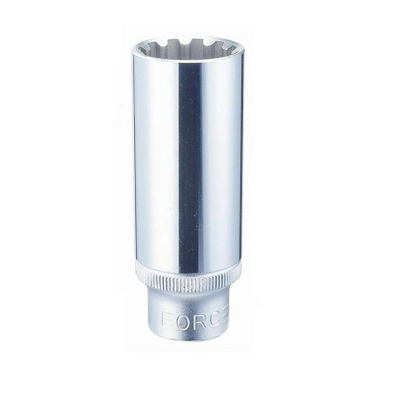 FORCE 1/2INCH DEEP SOCKET 8 MM