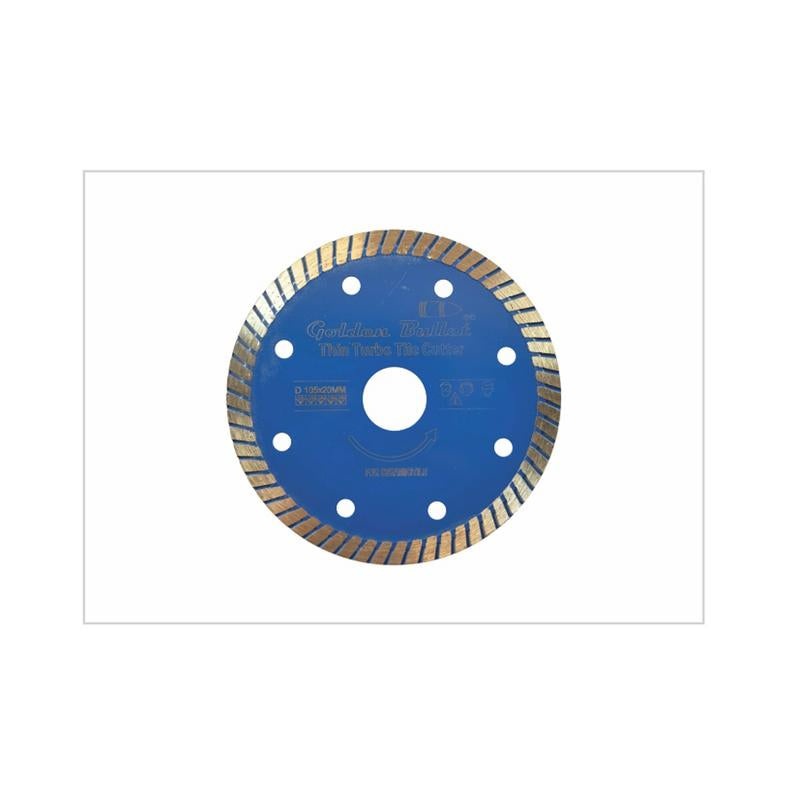 BULLET 105MM 4 INCH THIN TURBO TILE CUTTER 105X20MM BLUE