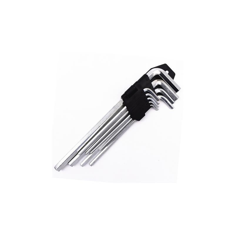 DE NEERS 9PCS LONG ARM FLAT END HEX KEY INCH