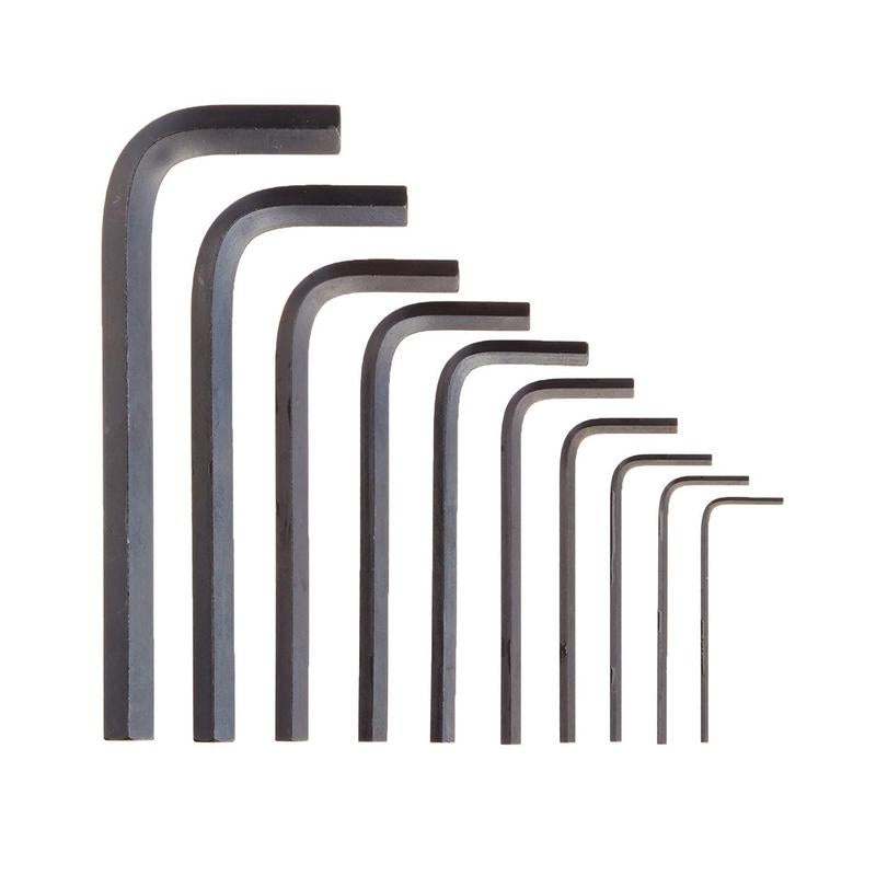 DE NEERS ALLEN KEY SET (1/16-3/8INCH) SHORT BATTERN INCHES SET