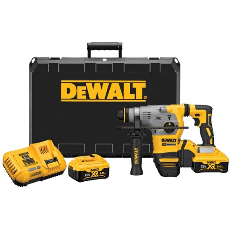 DEWALT 20V MAX* XR 1-1/8" L-Shape SDS PLUS Rotary Hammer Kit