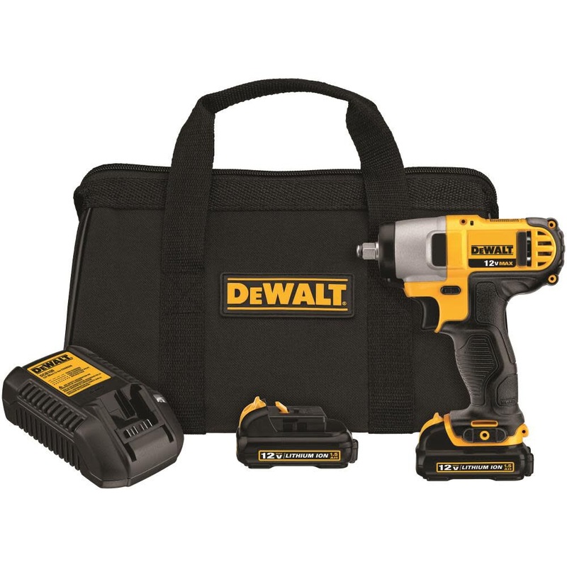 DEWALT 12V MAX* 3/8" Impact Wrench Kit