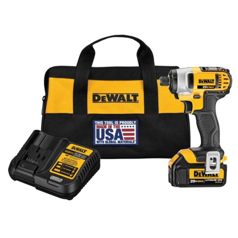 DEWALT 20V MAX* 1/4" Impact Driver Kit