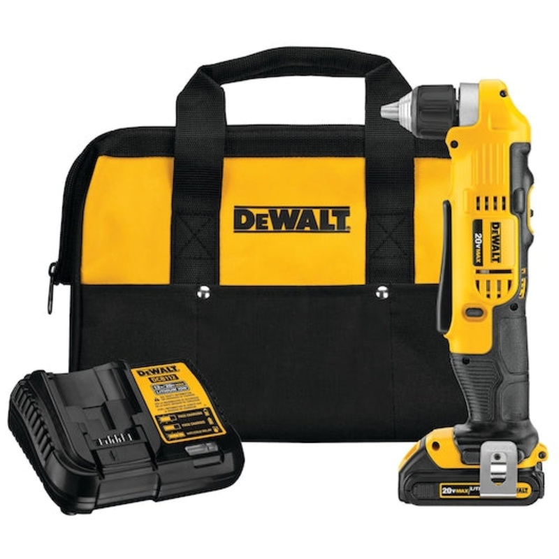 DEWALT 20V MAX* 3/8" Right Angle Drill/Driver Kit