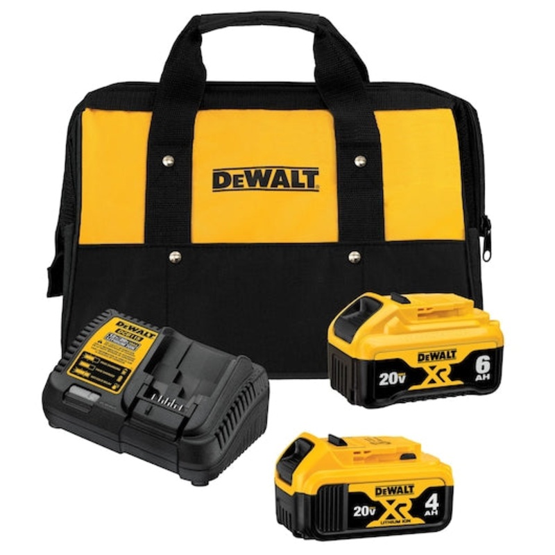 DEWALT 20V MAX* 4Ah / 6Ah Battery & Battery Charger Starter Kit