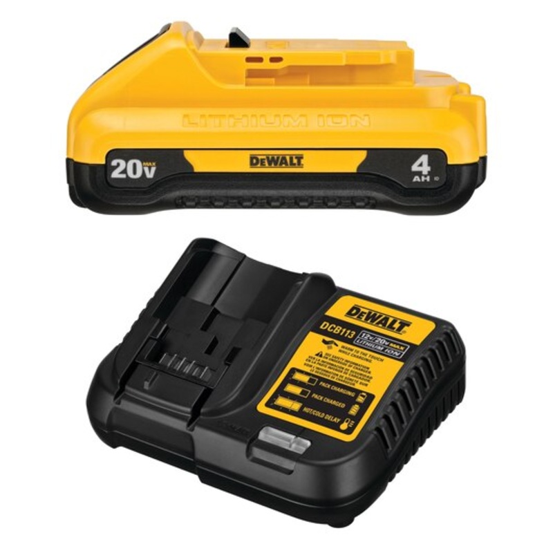 DEWALT 20V MAX* 4Ah Battery & Battery Charger