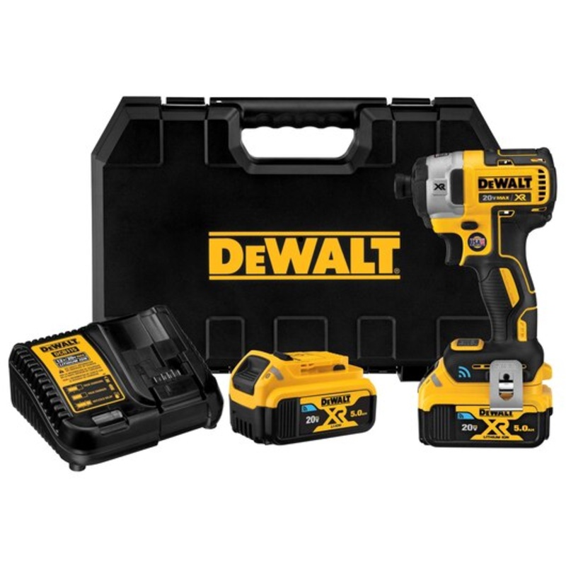 DEWALT 20V MAX* XR Brushless Tool Connect Impact Driver Kit (w/ Tool Connect Batteries)