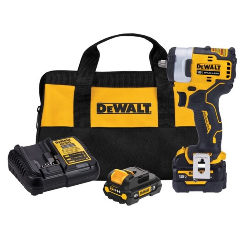 DEWALT XTREME 12V MAX* Brushless 3/8" Cordless Impact Wrench Kit