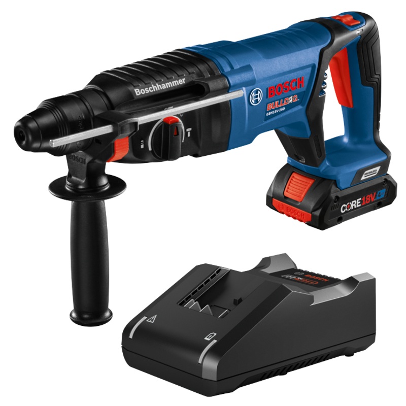 BOSCH 18V EC SDS-PLUS BULLDOG 1" Rotary Hammer Kit