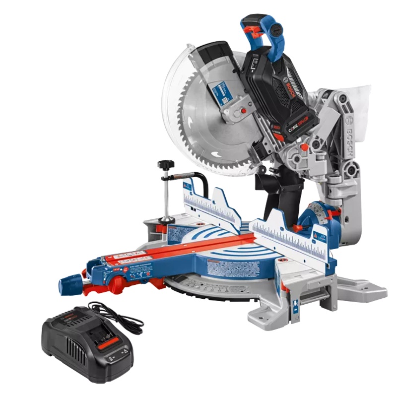 BOSCH PROFACTOR 18V 12" Dual-Bevel Glide Miter Saw Kit