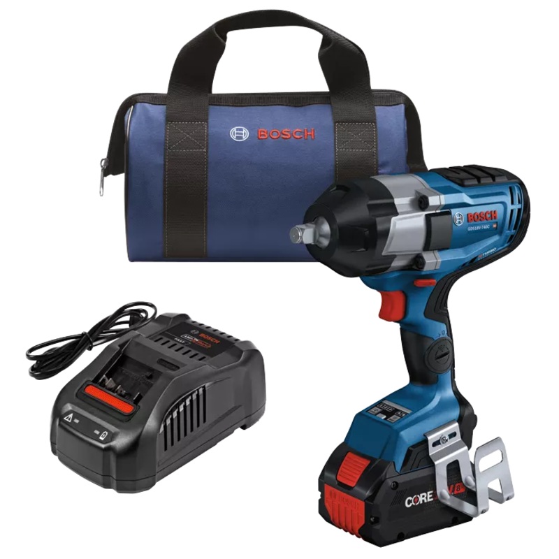 BOSCH PROFACTOR 18V Connected 1/2" Impact Wrench w/ Friction Ring Kit