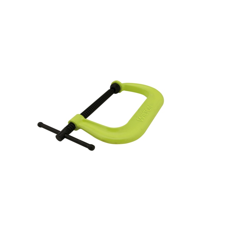 WILTON 400 Series Hi-Vis Safety C-Clamp 0 - 2-1/8 Jaw Opening, 2-1/4" Throat Depth