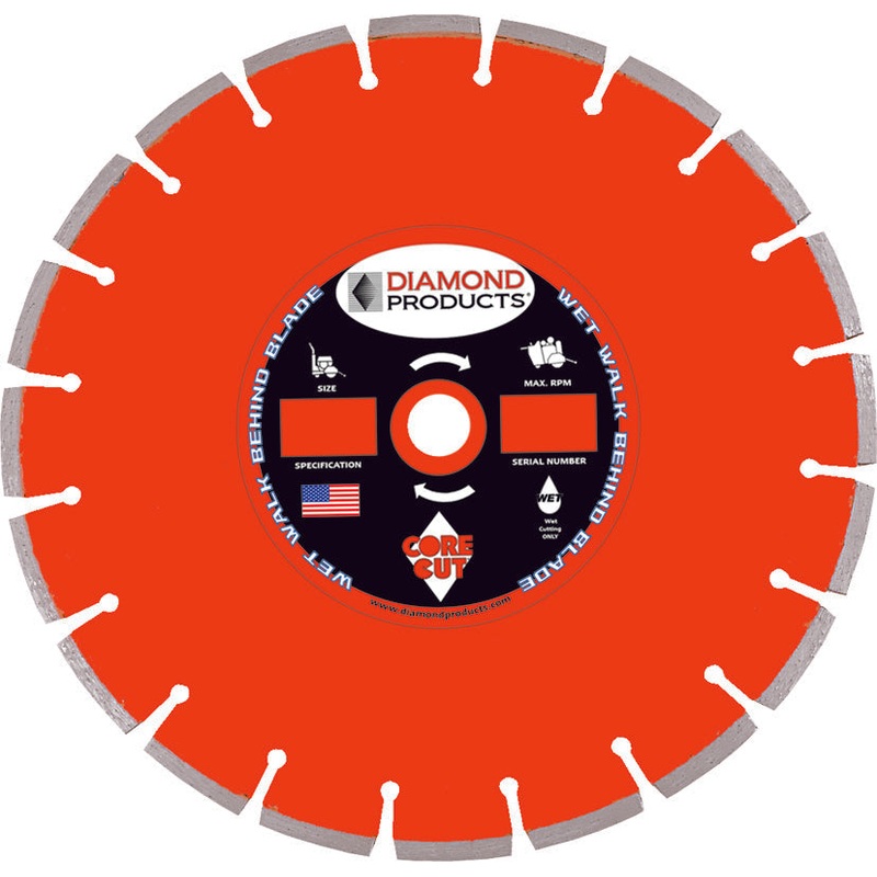 Heavy Duty Orange Dry Walk Behind Blade