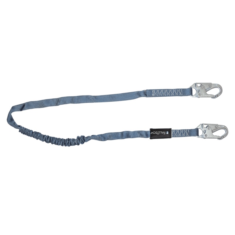 FALLTECH 6' Internal Energy Absorbing Lanyard, Single-Leg w/ Steel Snap Hooks