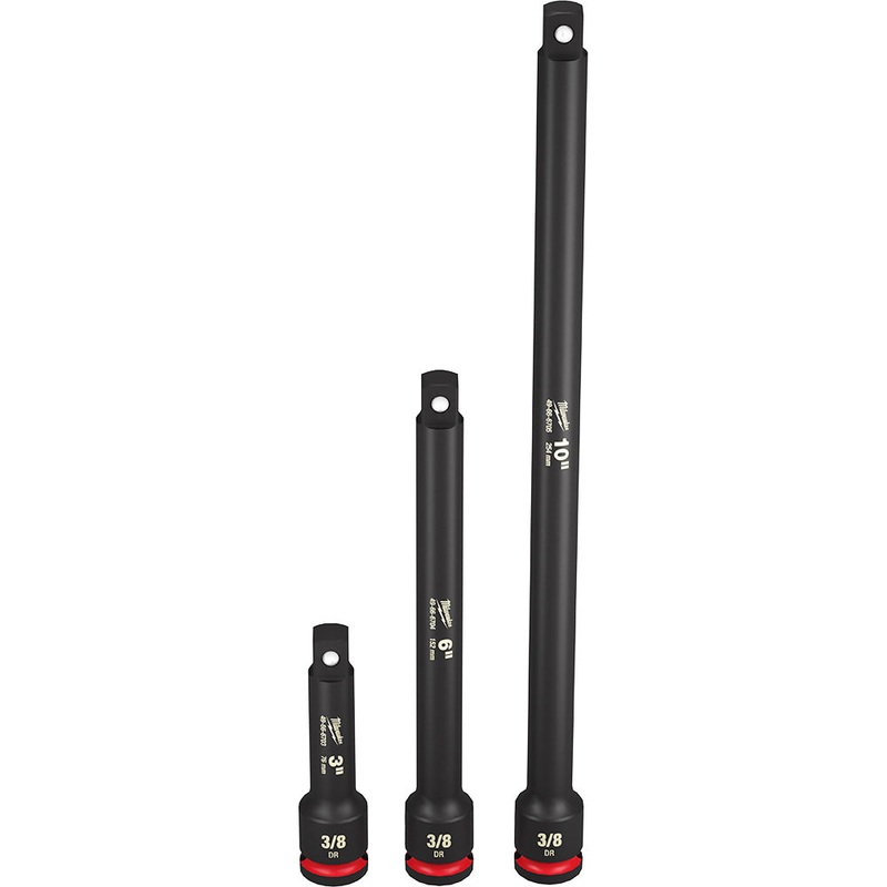 MILWAUKEE 3PC SHOCKWAVE Impact Duty 3/8" Drive Extension Set
