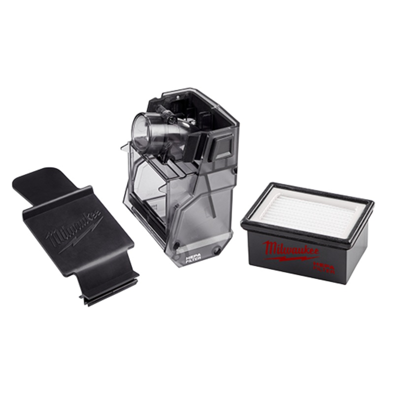MILWAUKEE M18 FUEL HAMMERVAC Accessory Dust Box, Filter, & Lid