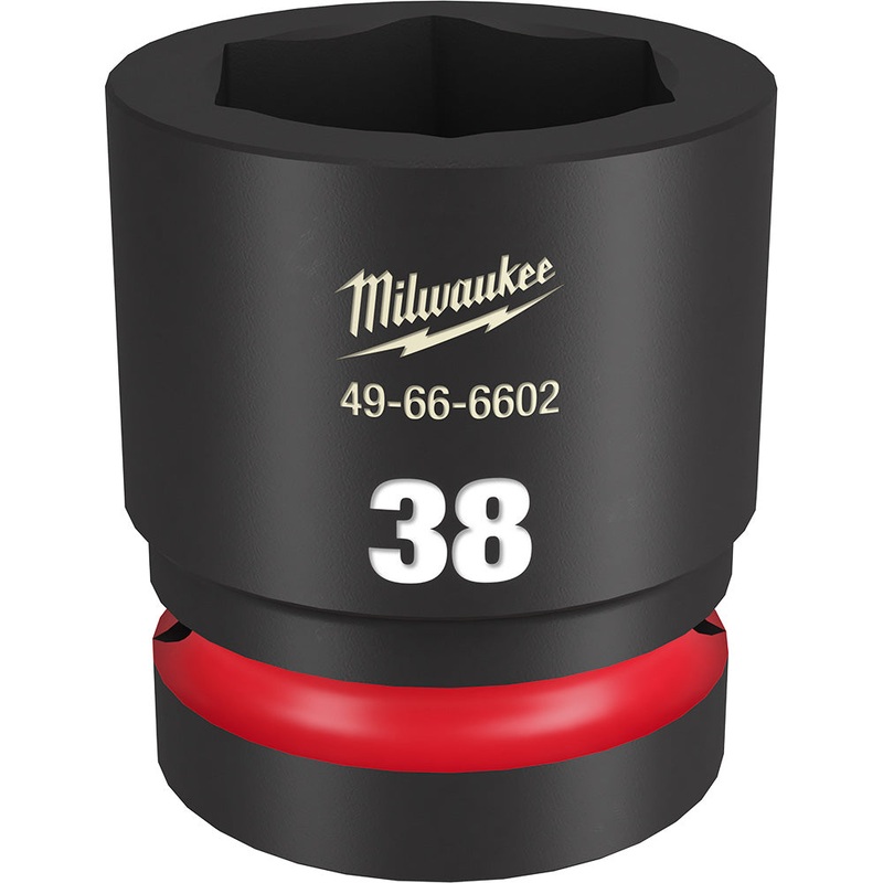 MILWAUKEE SHOCKWAVE Impact Duty 1" Drive 38MM Standard 6 Point Socket