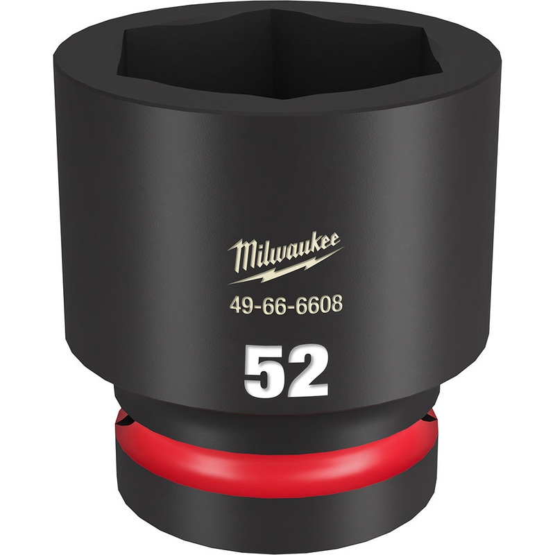 MILWAUKEE SHOCKWAVE Impact Duty 1" Drive 52MM Standard 6 Point Socket